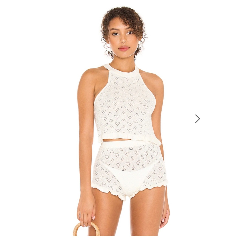 Free People Bittersweet Brami Set Cream